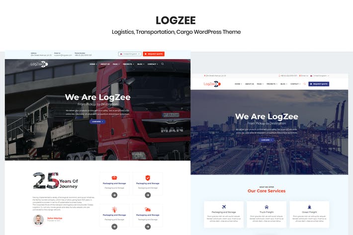 Logzee-物流货运WordPress主题