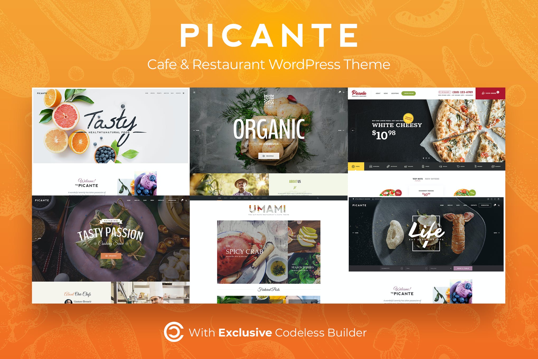 Picante | 餐厅WordPress主题