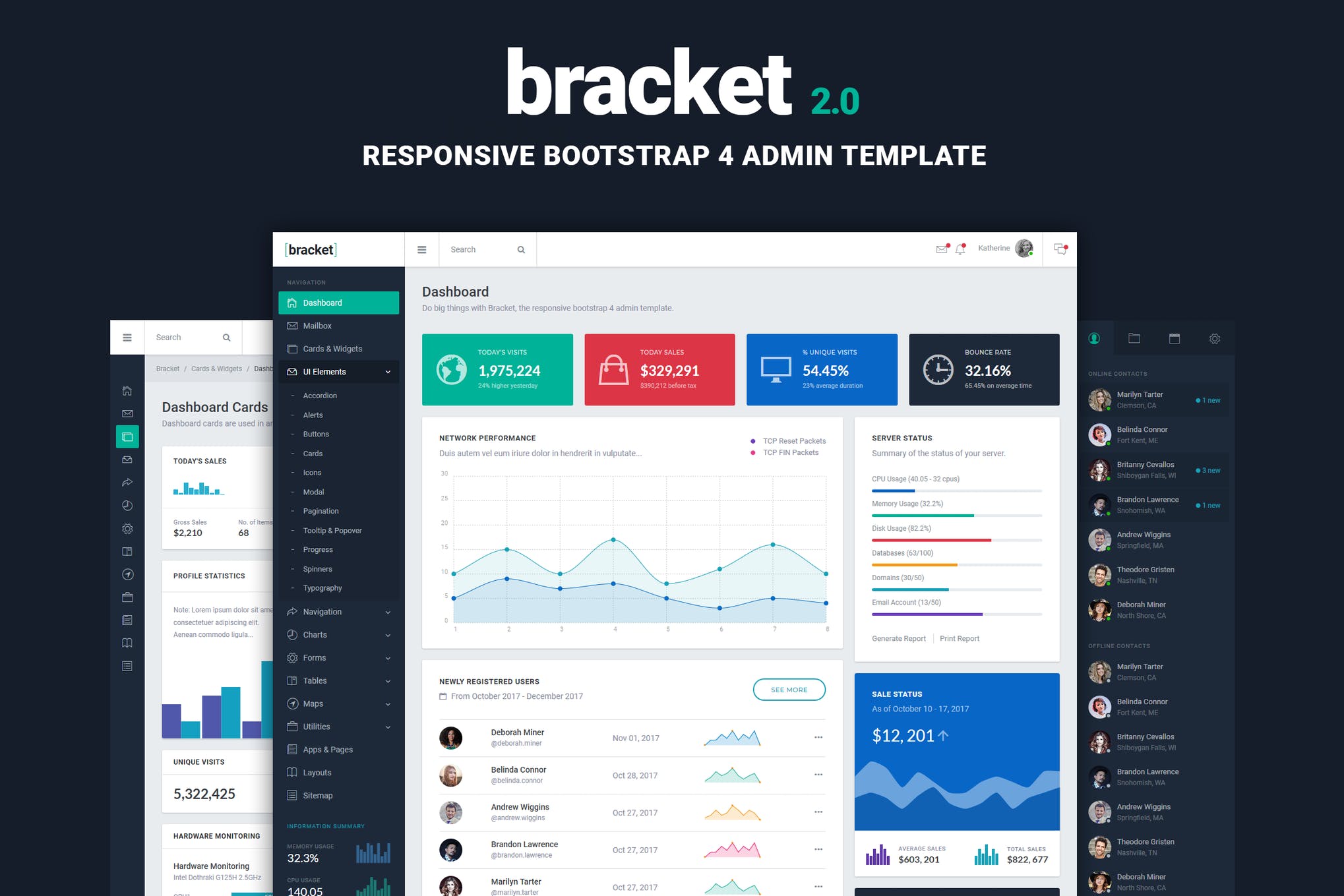 Bracket-响应式引导管理模板