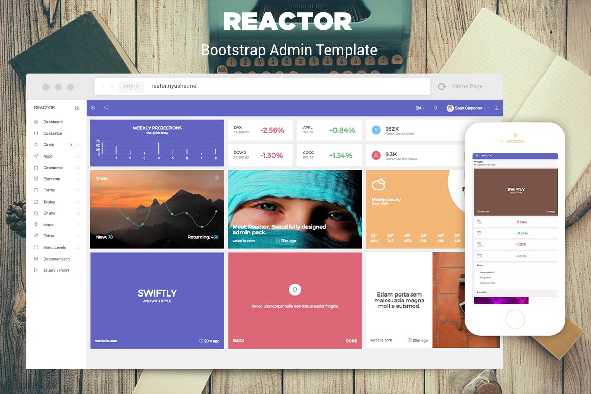 Reactor-Bootstrap管理模板