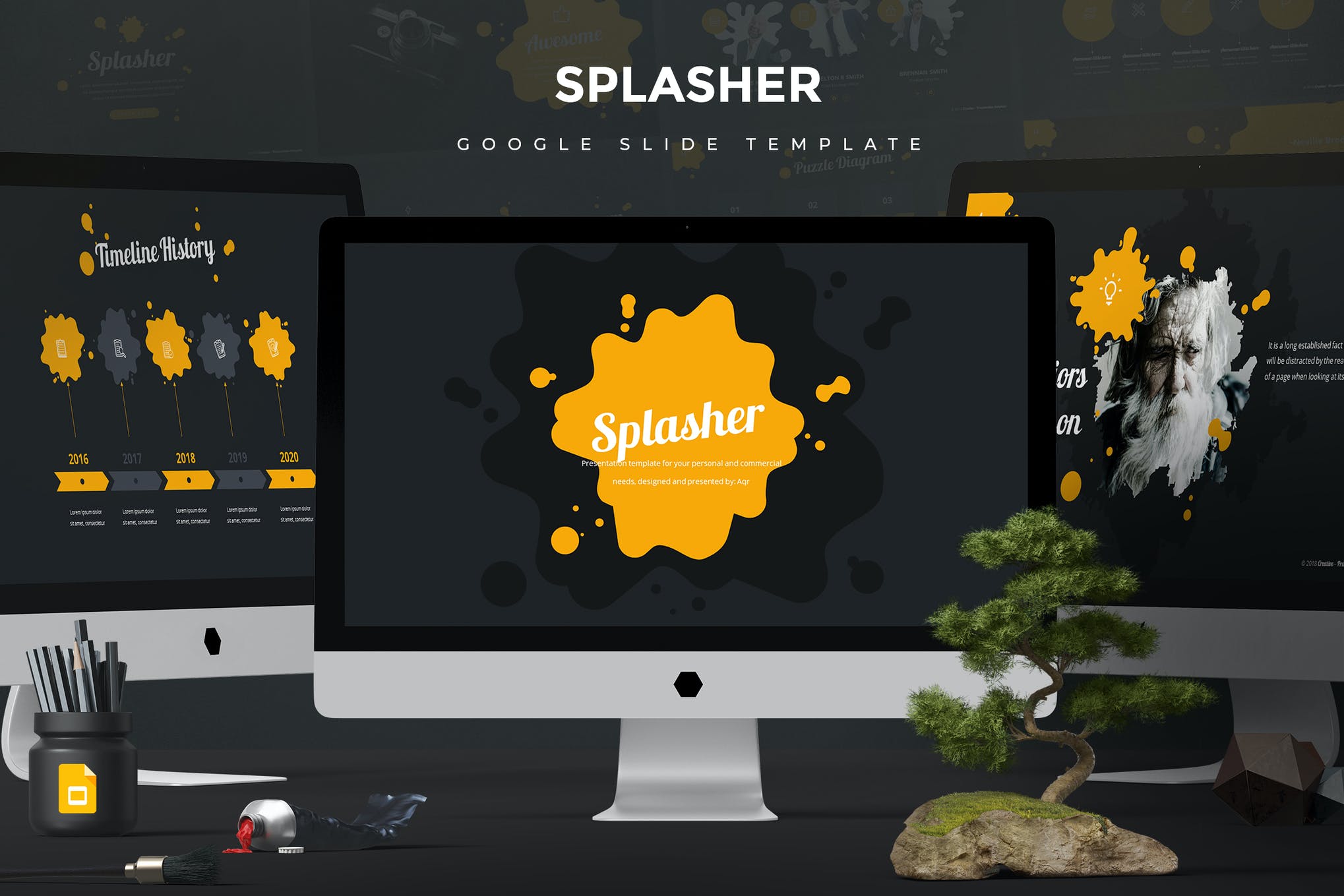 Splasher Google幻灯片模板