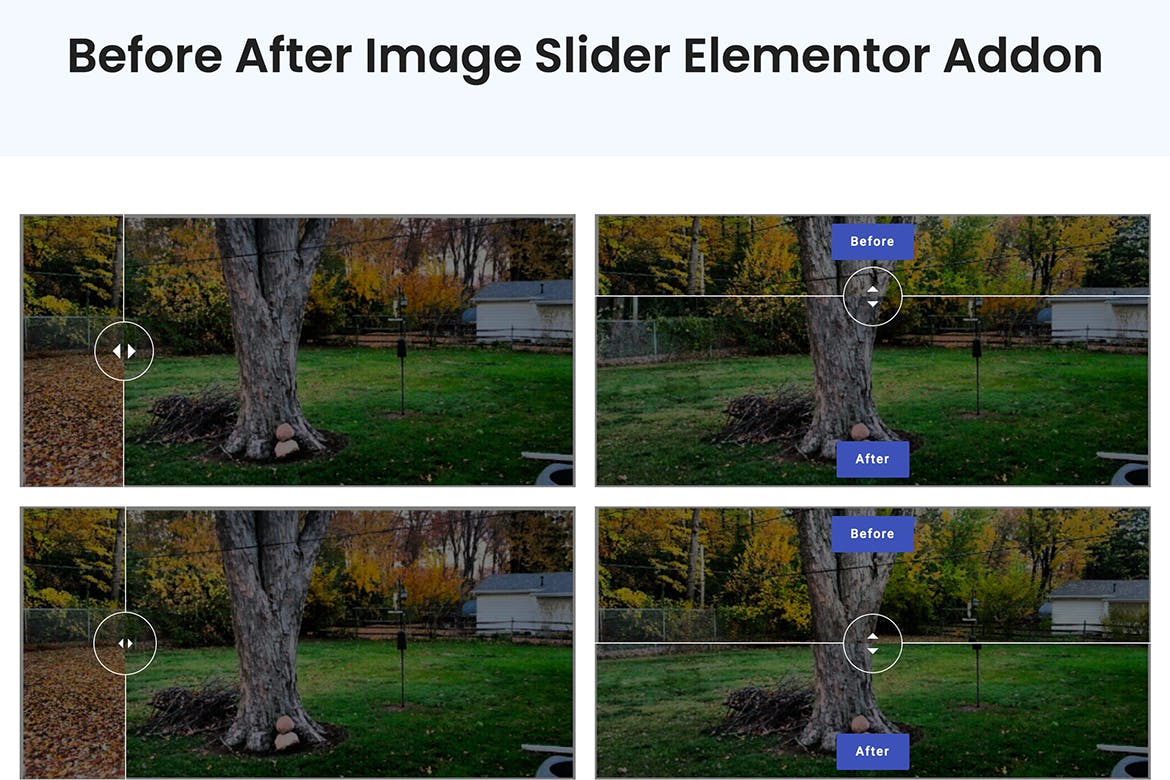 之前和之后Image Slider Elementor插件-wordpress插件