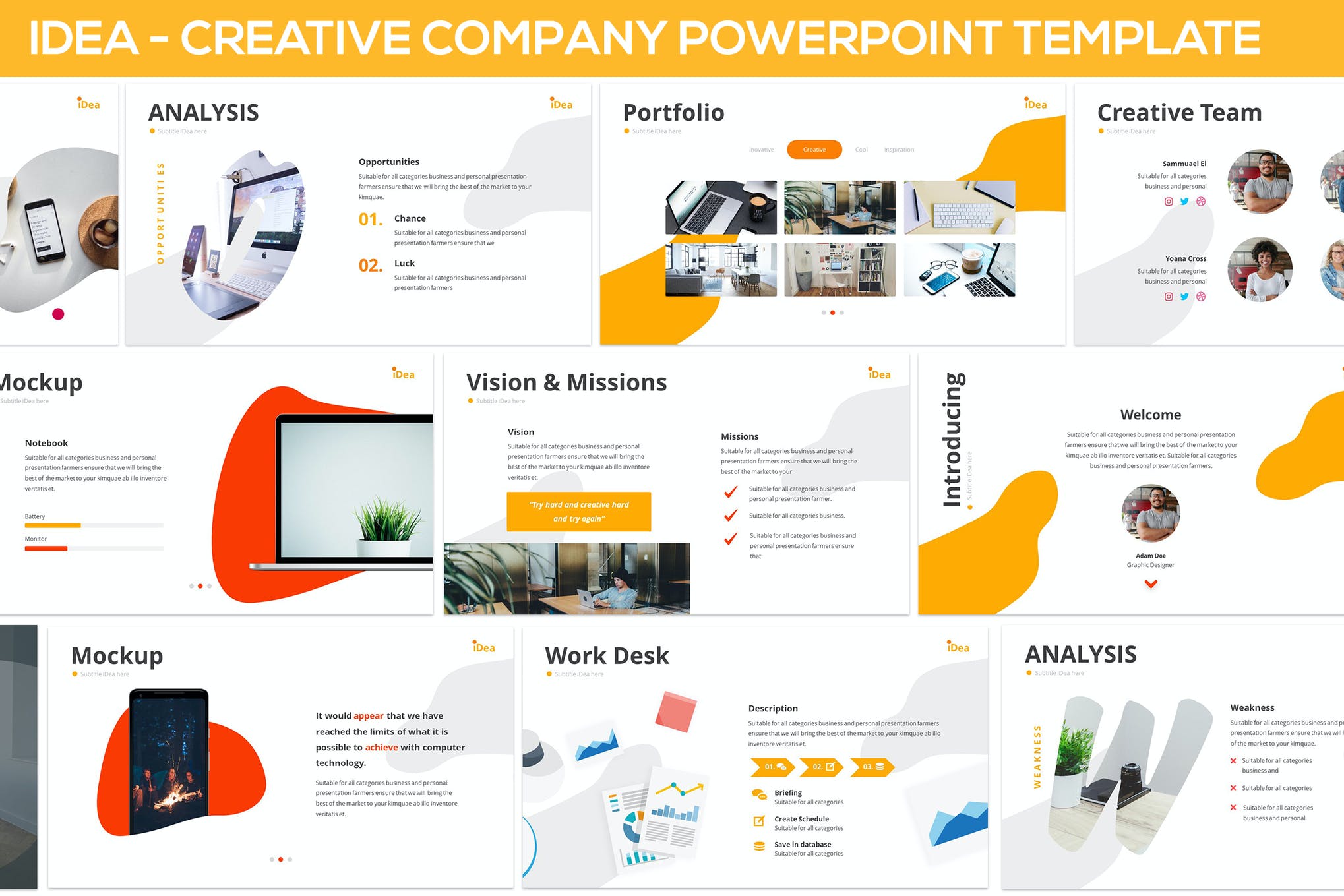 iDea-创意公司PowerPoint模板