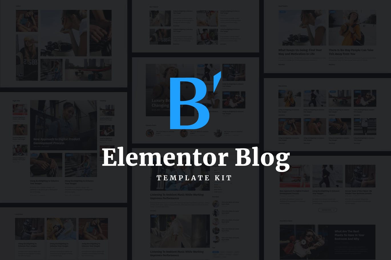 Blabber-现代博客和杂志元素模板套件