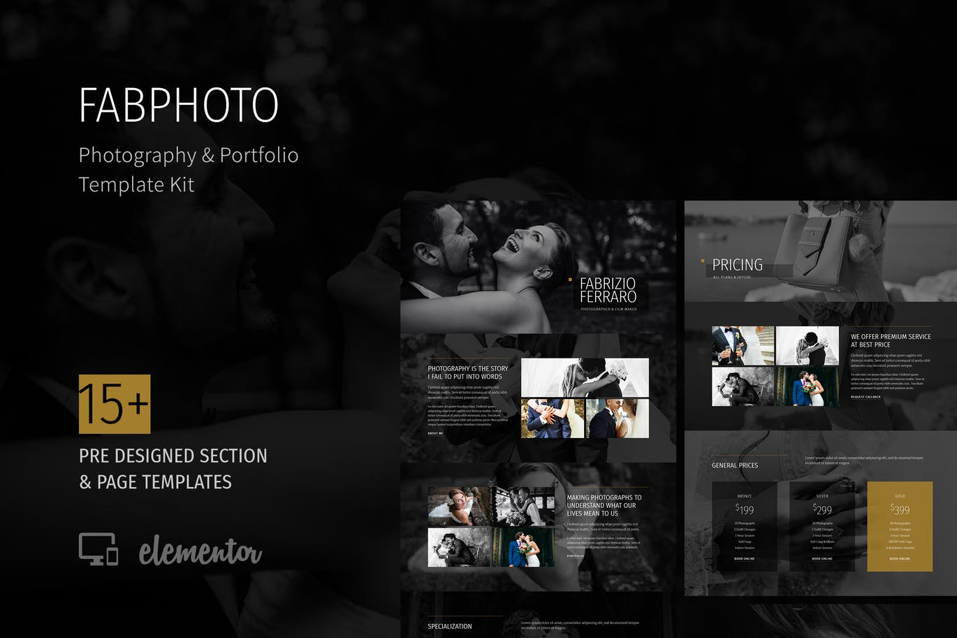 FabPhoto-摄影和作品集模板套件