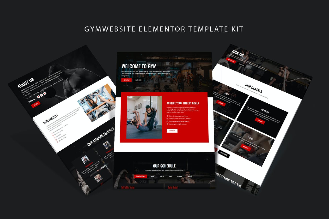 Gymsite-Gym Elementor模板套件