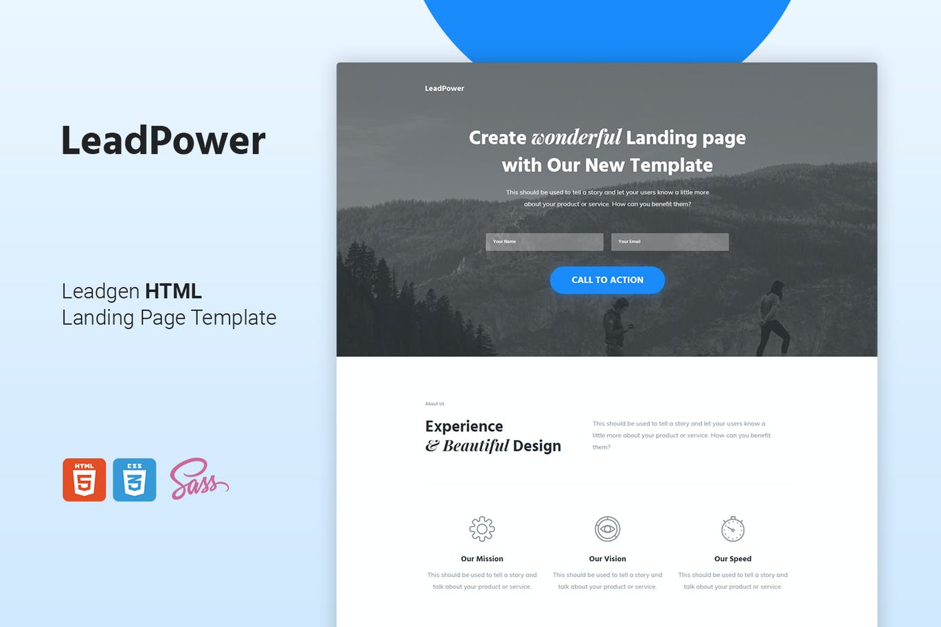 LeadPower – HTML5着陆页面