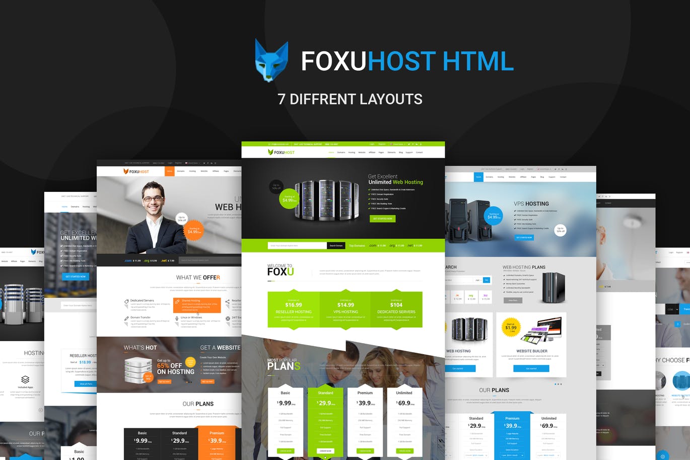Foxuhost – HTML5 虚拟主机,响应模板
