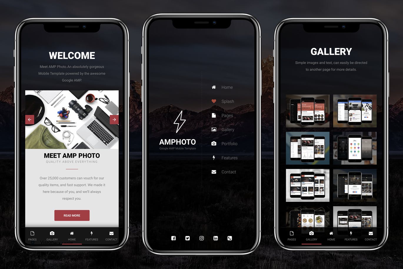 AMP Photo Mobile | 谷歌AMP移动新闻模板