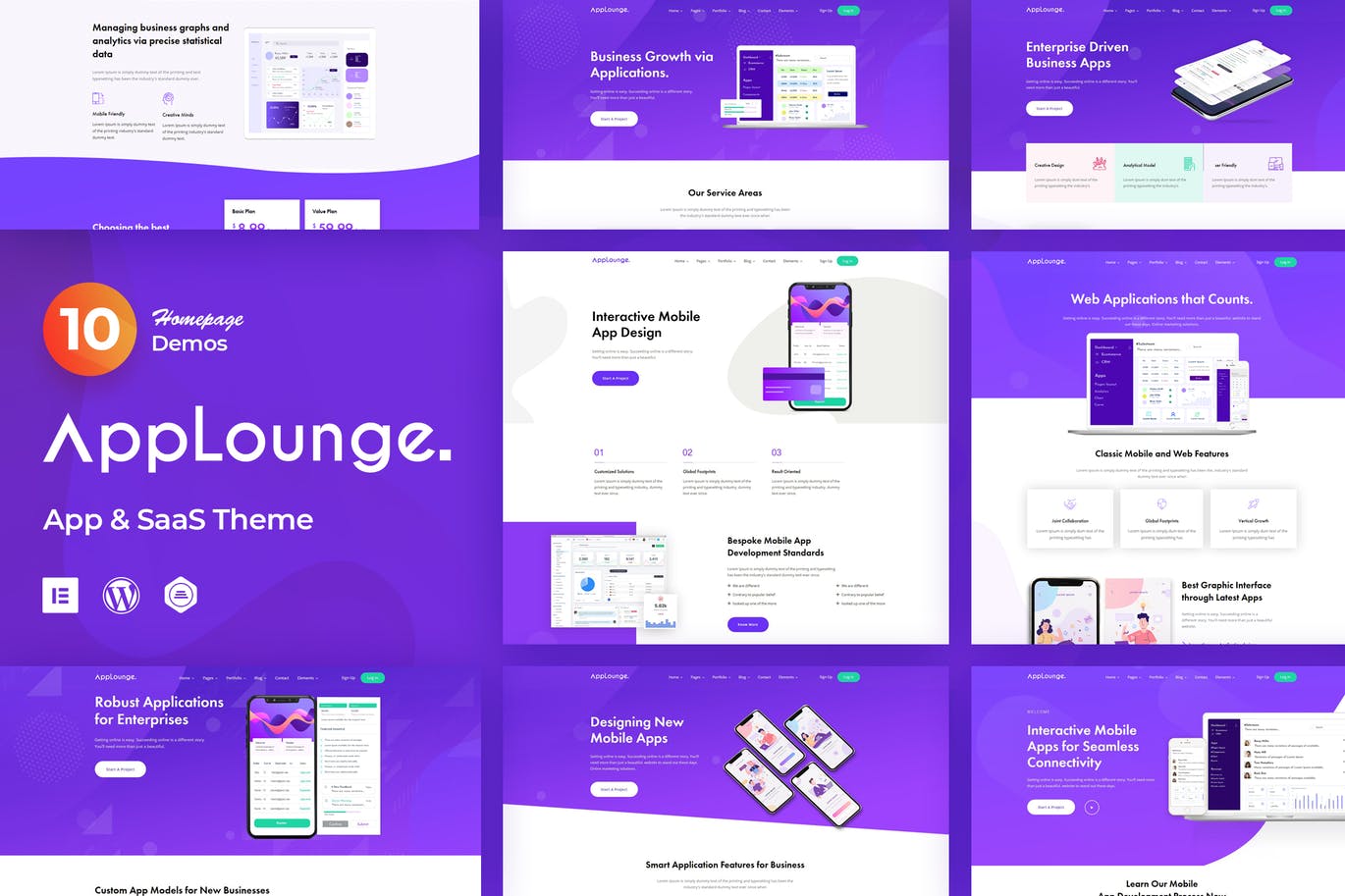 AppLounge – App &SaaS 软件WordPress主题