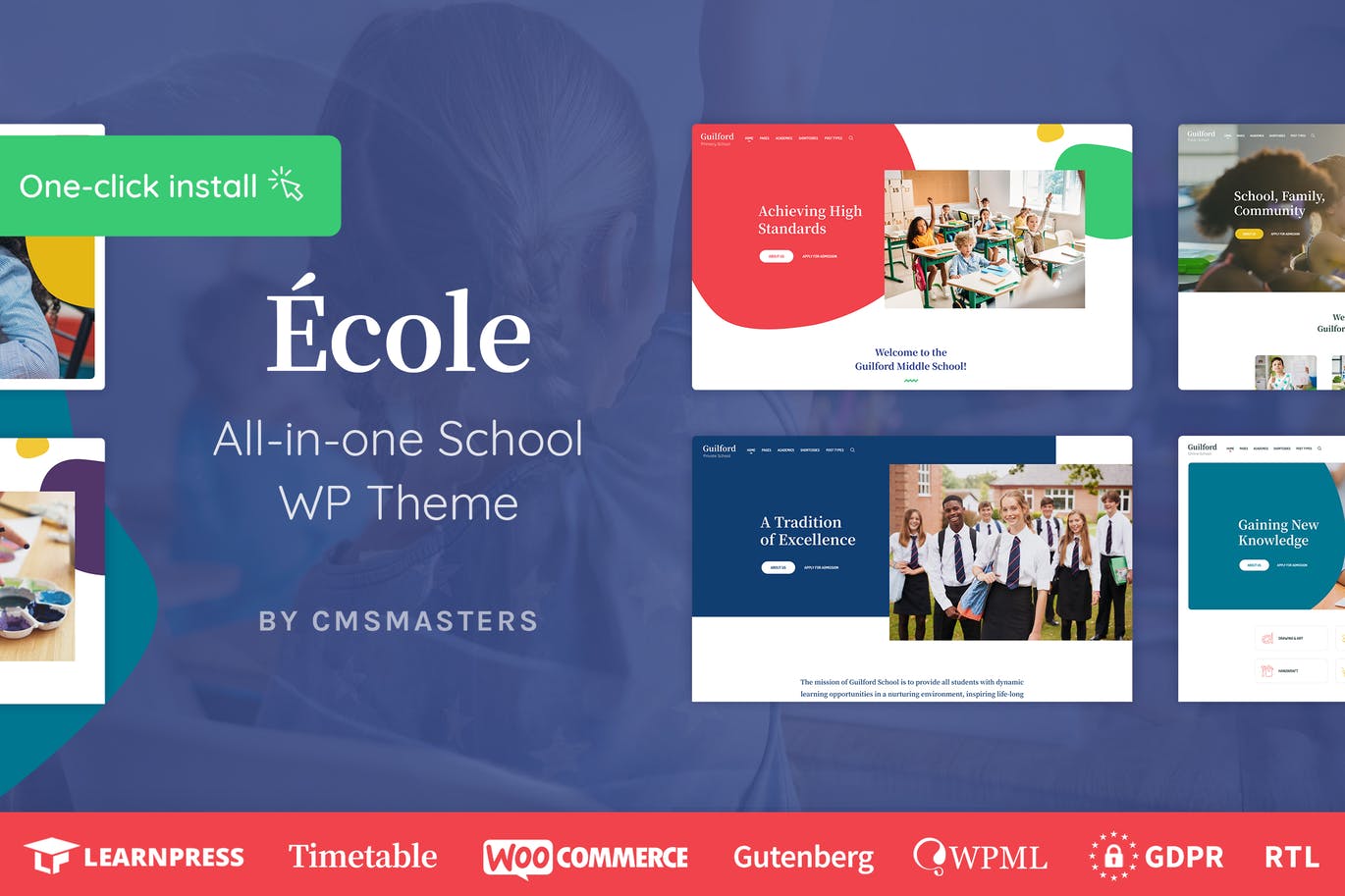 Ecole – 现代教育 WordPress 主题