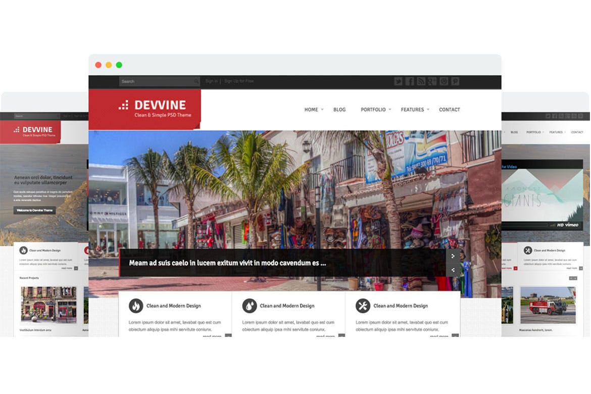 Devvine – 现代创意HTML5模板