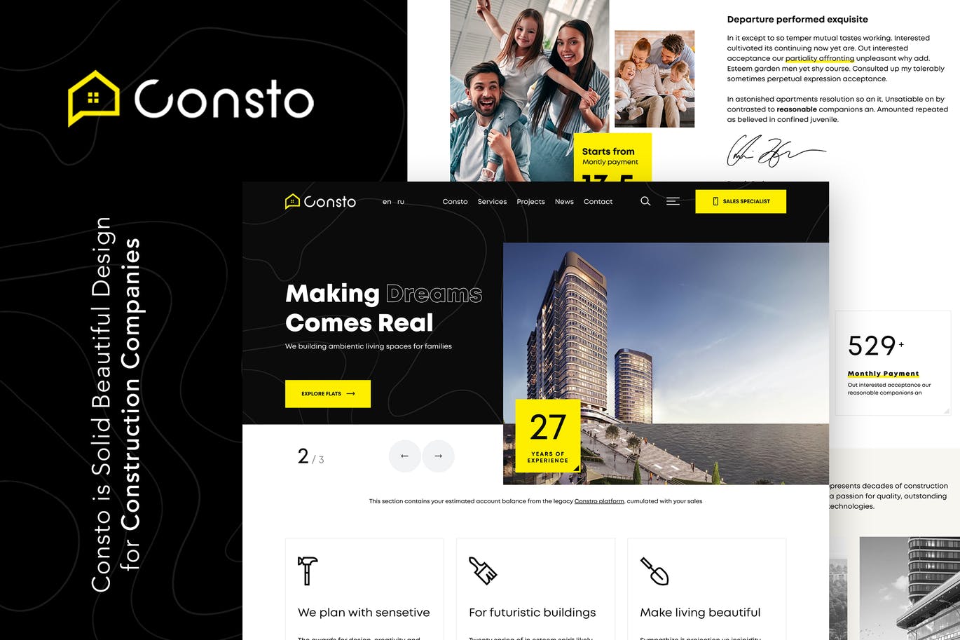 Consto | 工业建筑公司主题