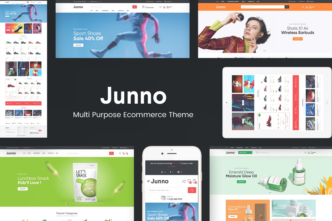 Junno – 多用途WooCommerce WordPress主题