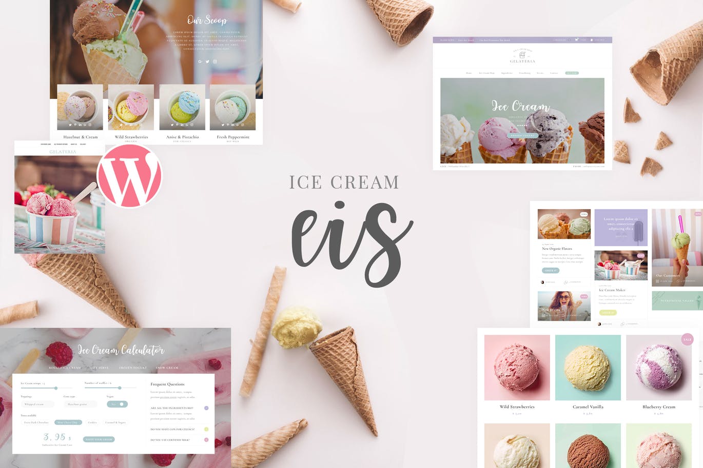Eis – Ice Cream Shop WordPress ThemeEis -冰淇淋店WordPress主题