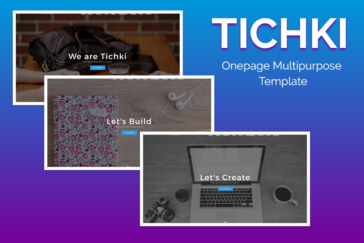 Tichki-单页多功能模板