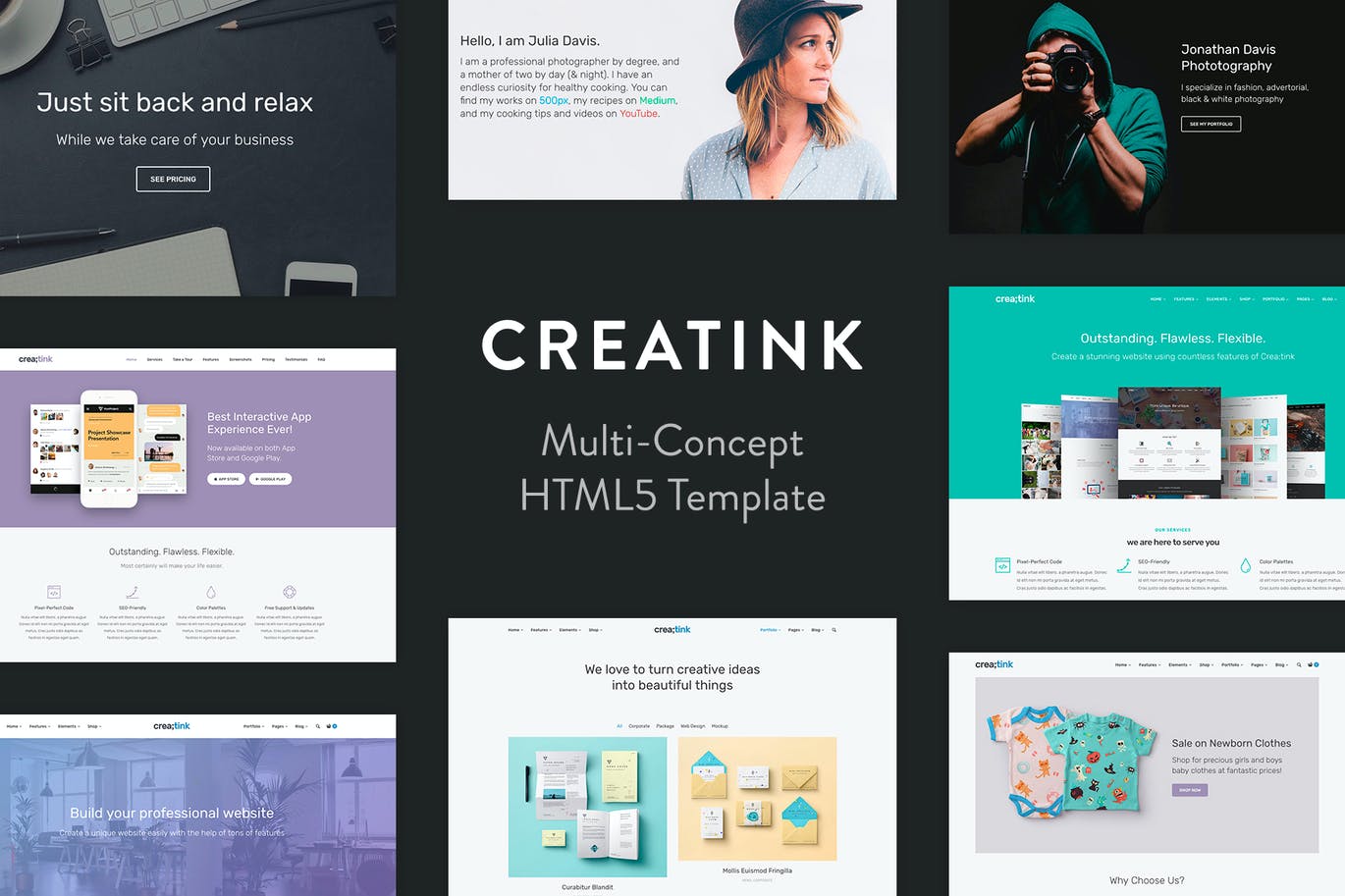 Creatink-多功能HTML5模板