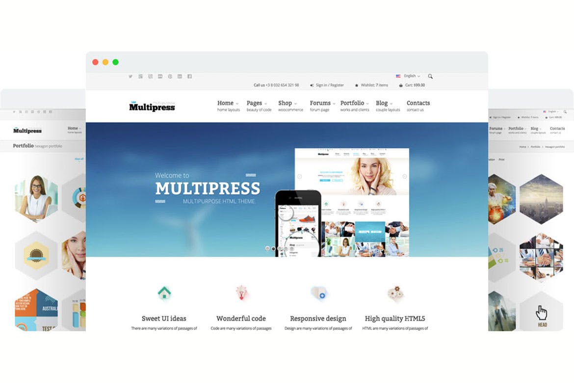 Multipress – 响应式HTML5模板