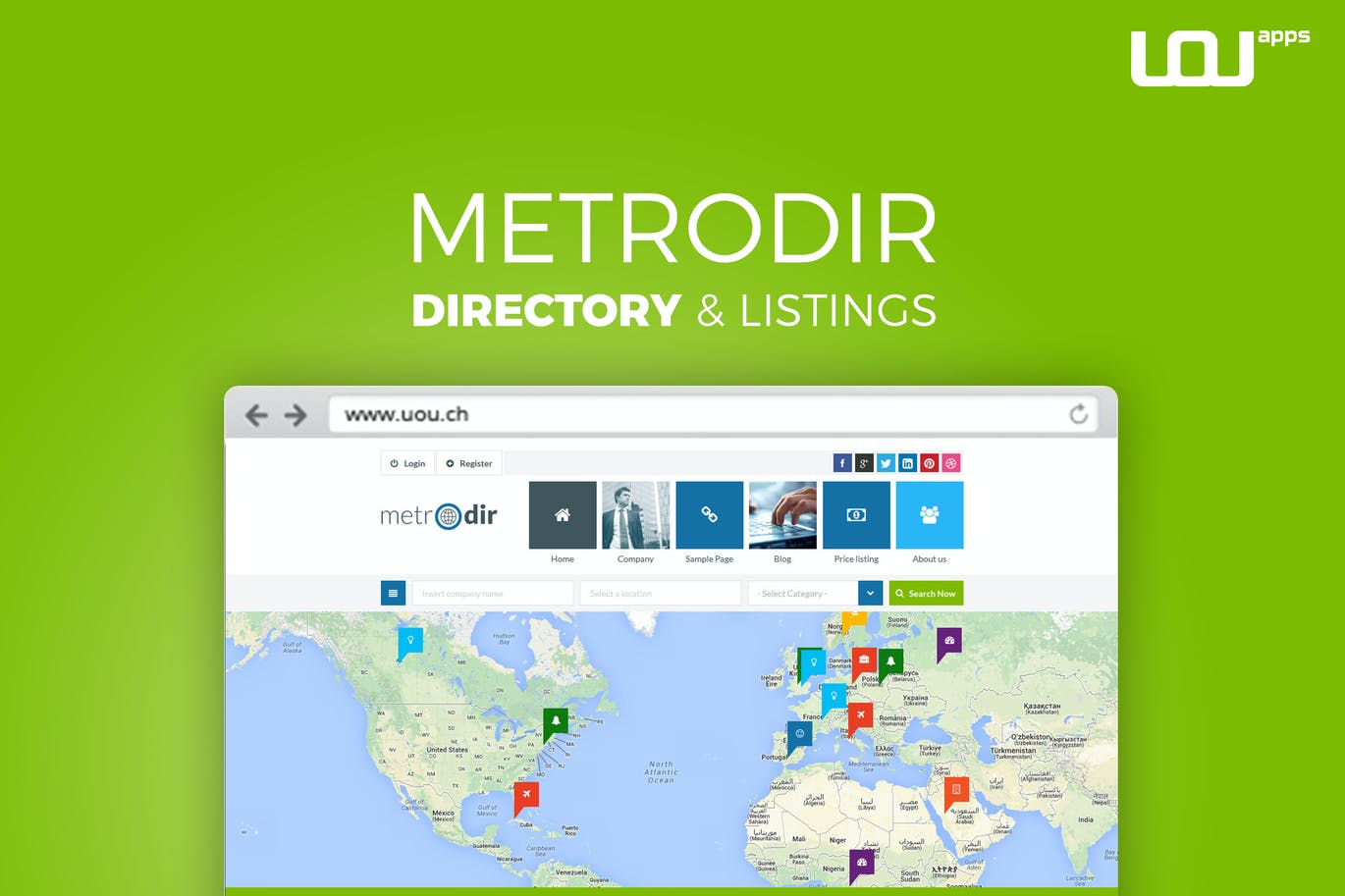 Metrodir – 目录、列表HTML5模板