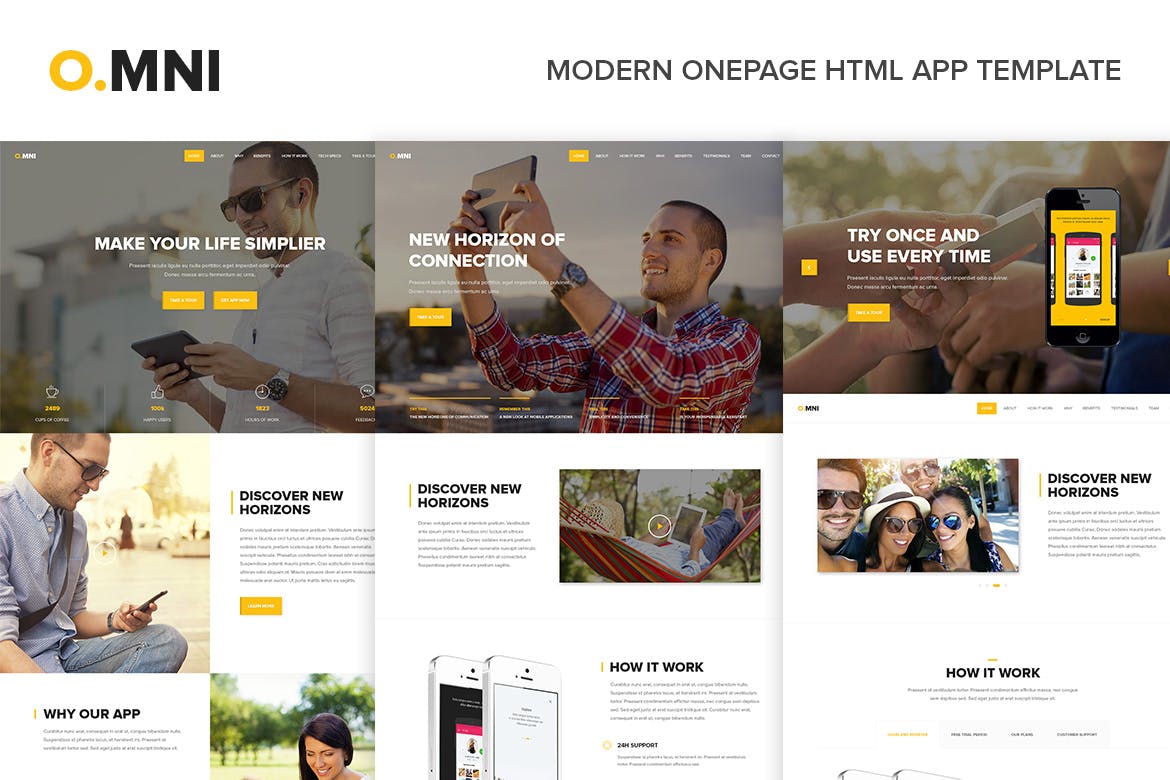 Omni – 现代单页HTML5应用程序模板