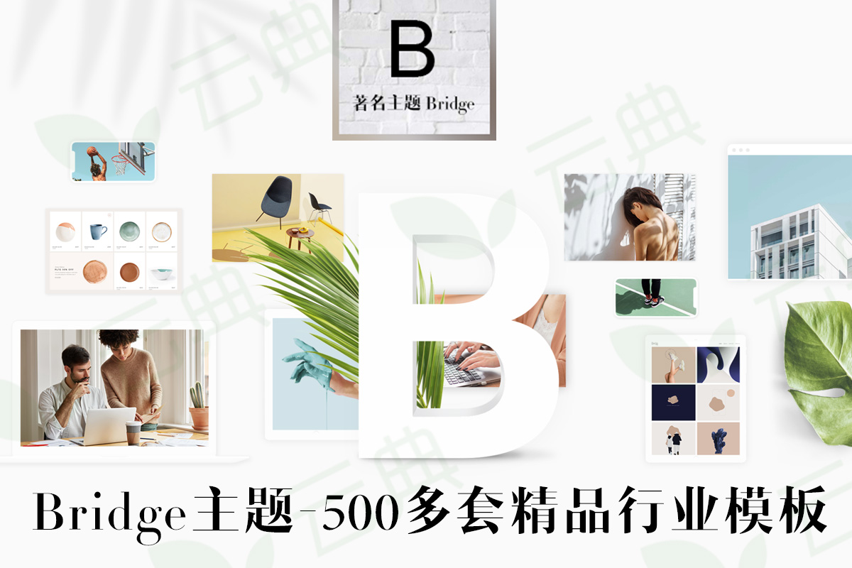 Bridge V23.7 创意多用途网站模板 可视化编辑 500多套行业模板 后台一键导入