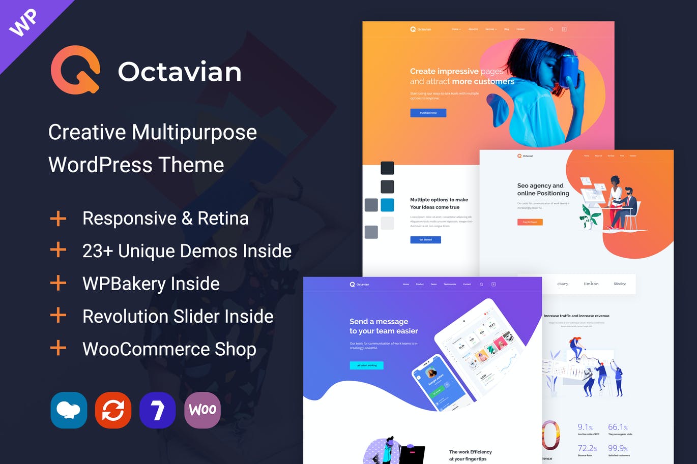 Octavian – 创造性的多功能WordPress主题