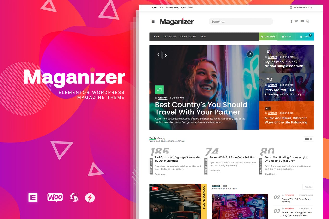 Maganizer – 现代杂志WordPress主题