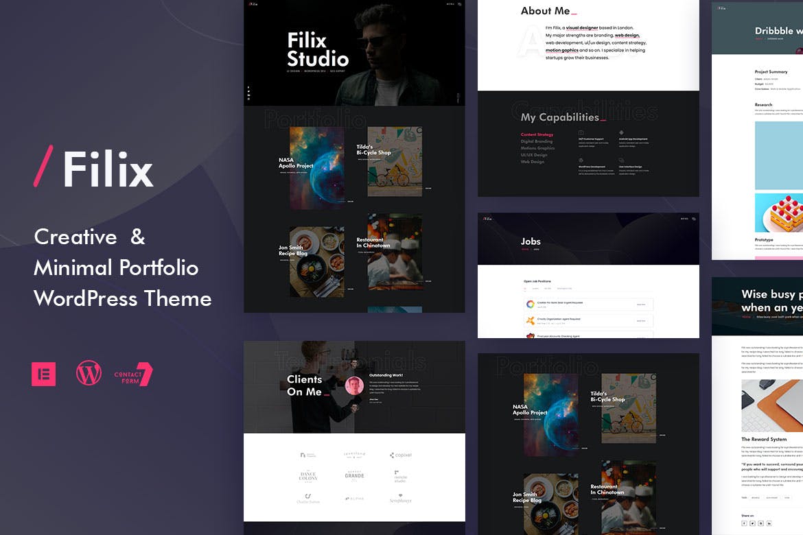 Filix -创意迷你组合WordPress主题