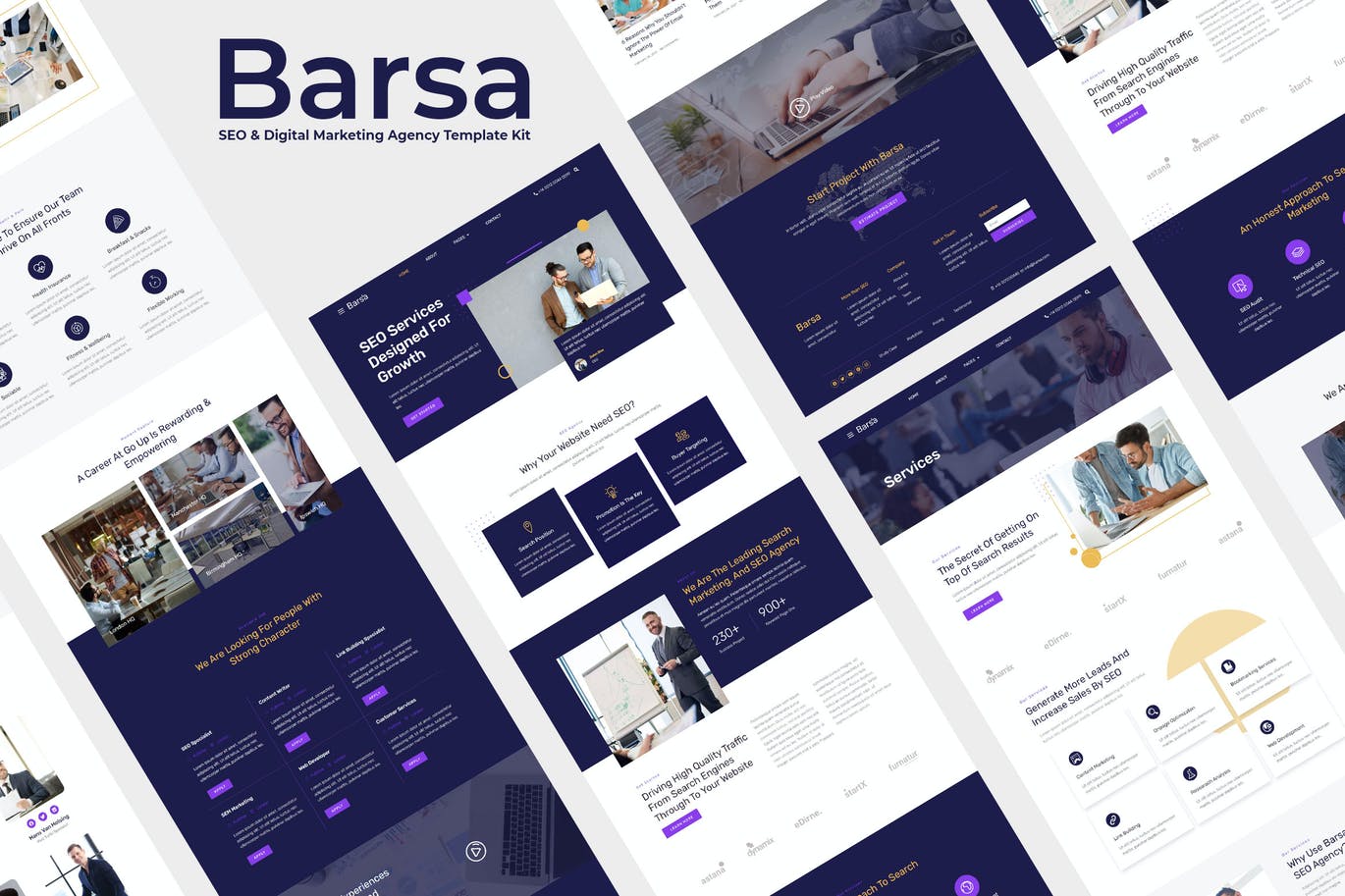 Barsa – SEO和数字营销机构 Template Kit