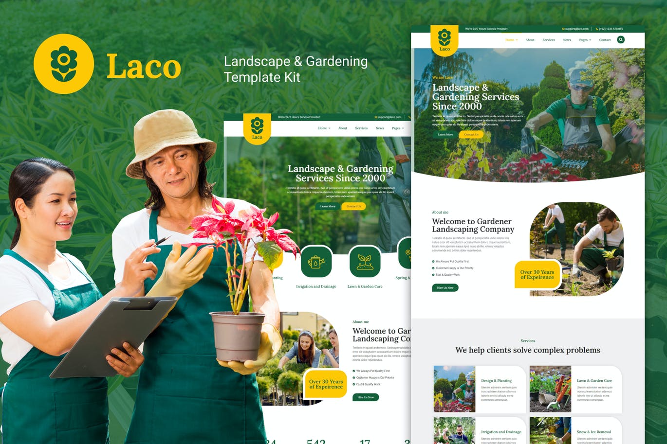 Laco – 景观与园艺 Elementor Template Kit