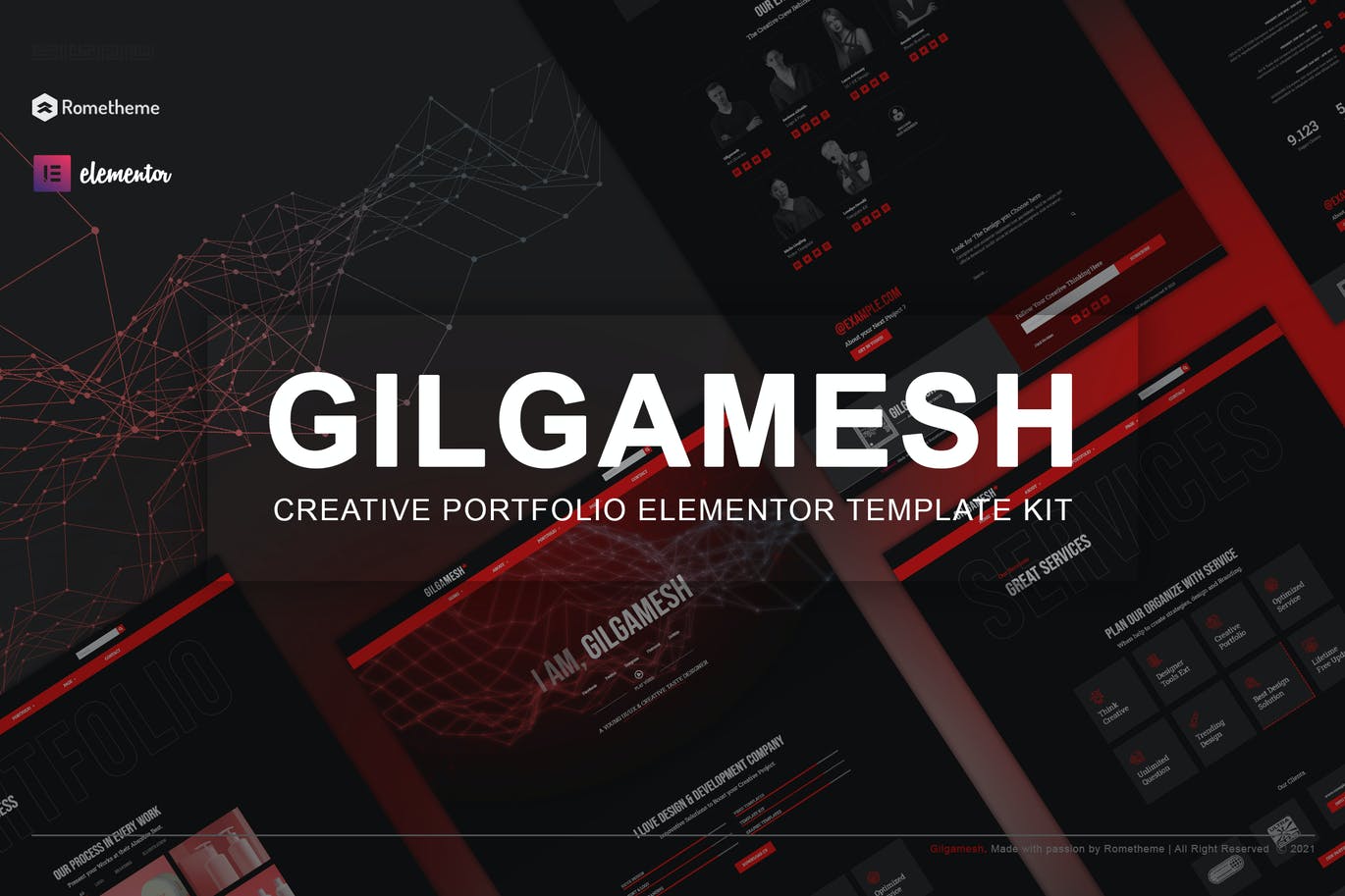 Gilgamesh – 创意作品集Elementor Template Kit