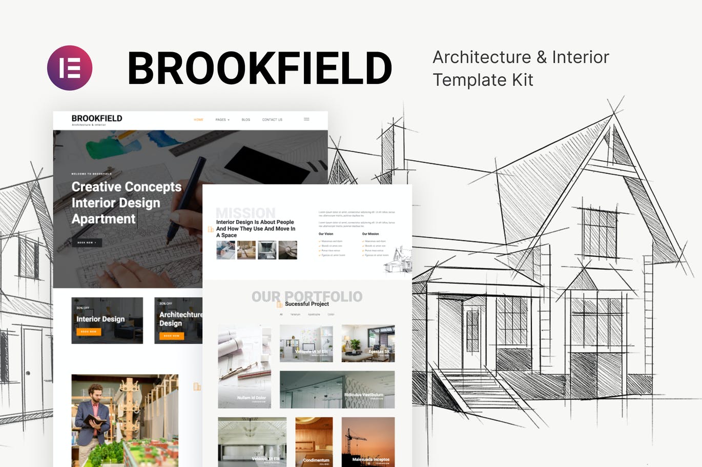 Brookfield – 建筑与室内设计Template Kit