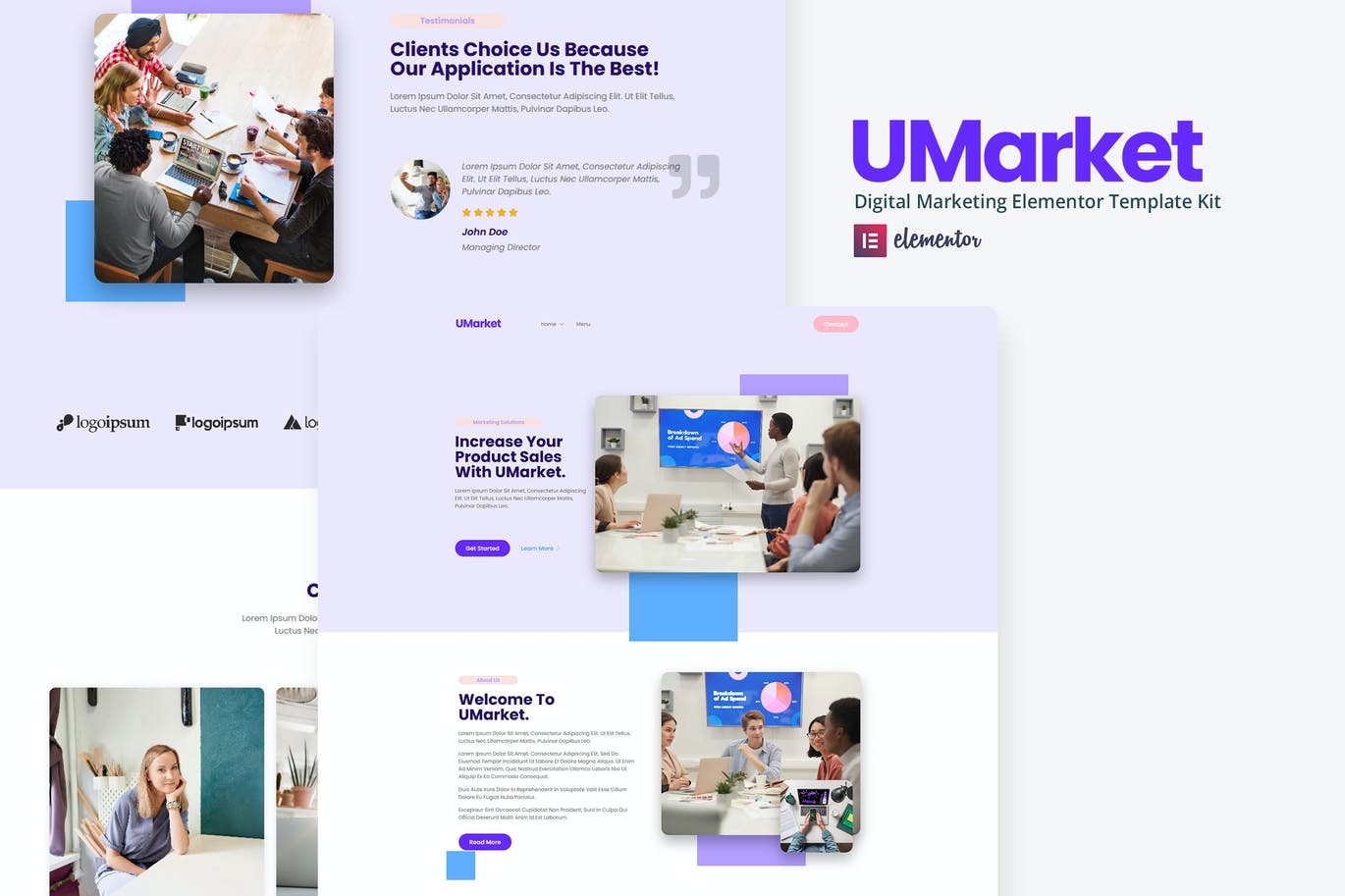 UMarket – 数字营销Elementor模板工具包