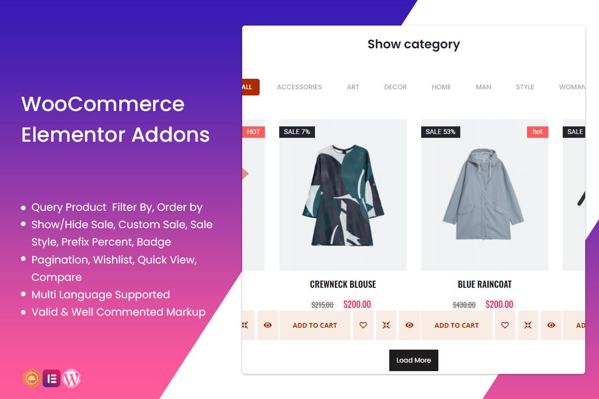 WooCommerce Elementor插件