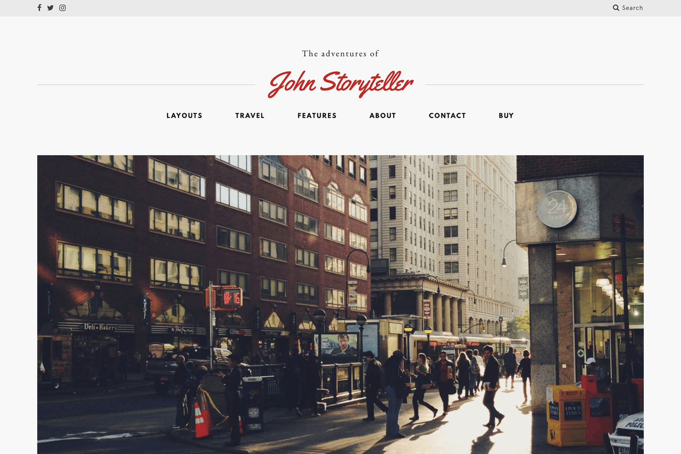 Storyteller-极简主义者WordPress博客的主题
