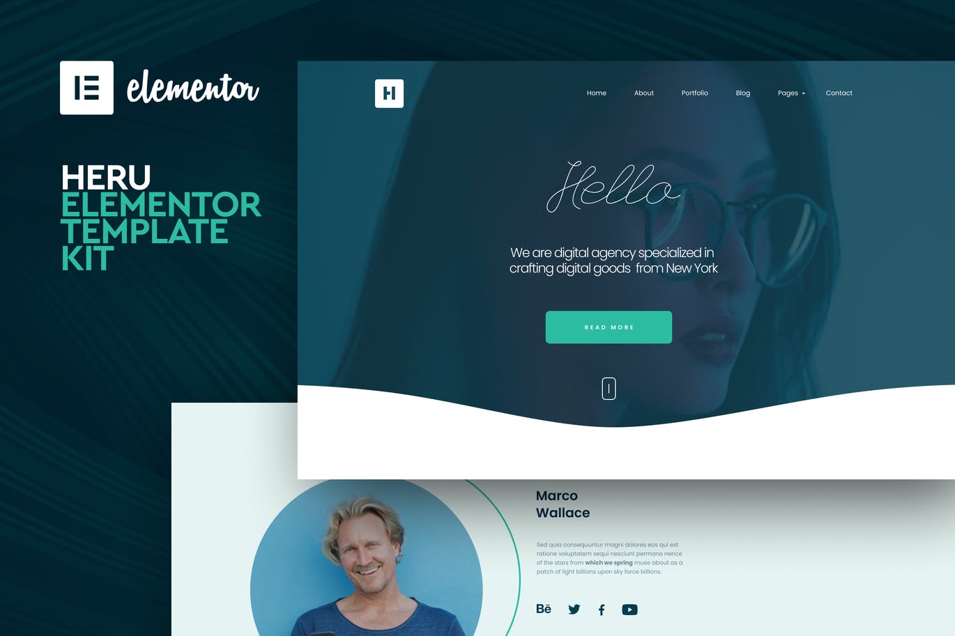 Heru – 创意 Elementor Template Kit