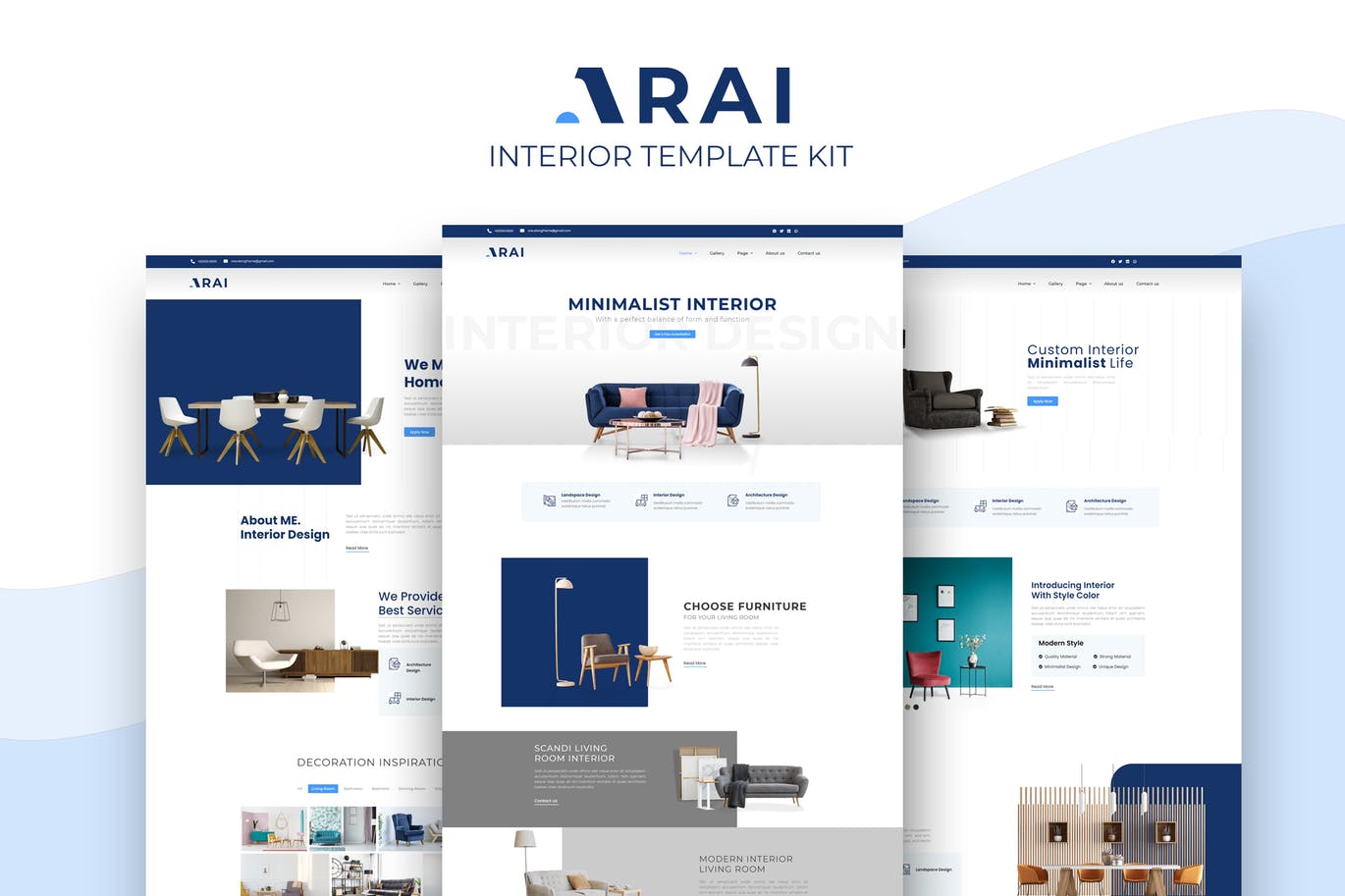 Arai | 室内和家具 Elementor Template kit