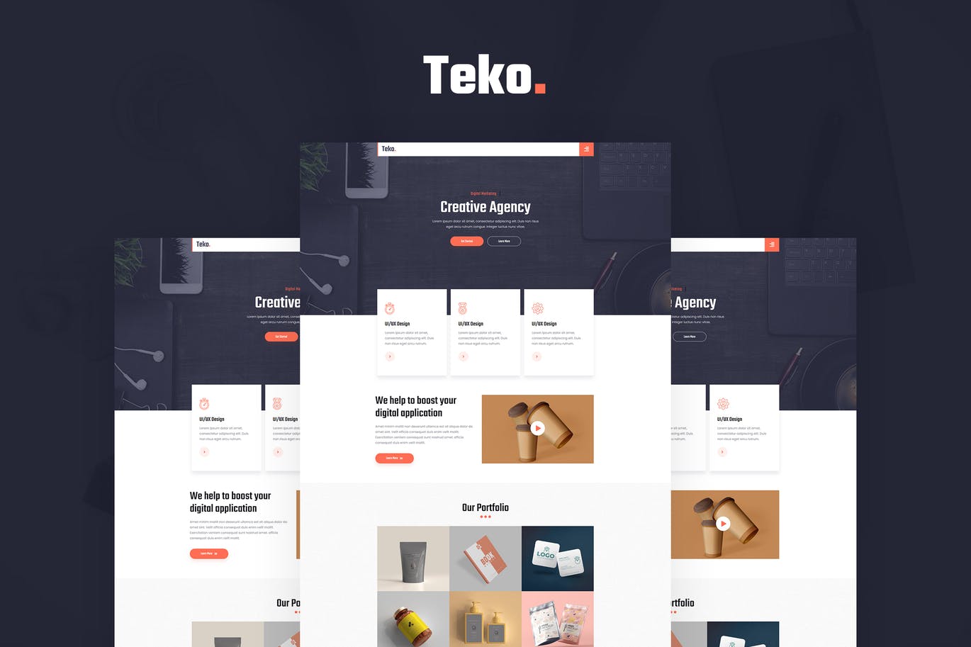 Teko – 广告素材代理 Template Kit