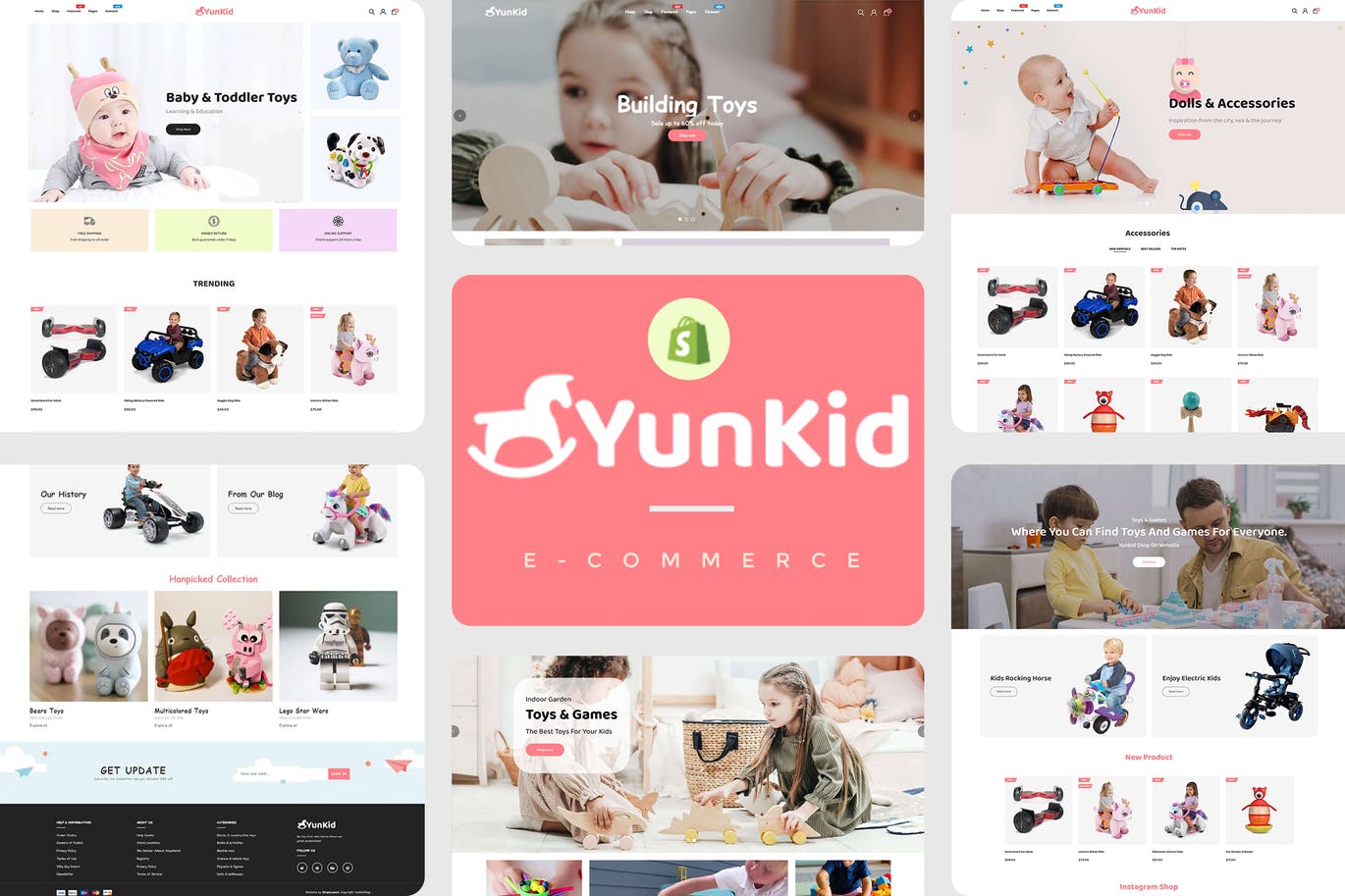 Yunkid – 儿童玩具商店响应式Shopify主题