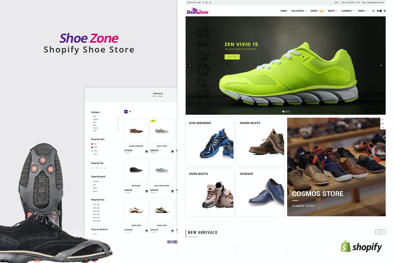 Shoe Zone | 鞋类商店Shopify主题