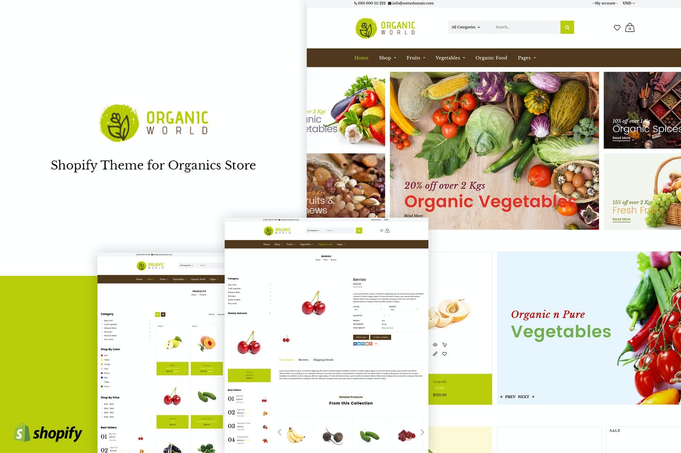 Organic | 有机食品商店Shopify主题