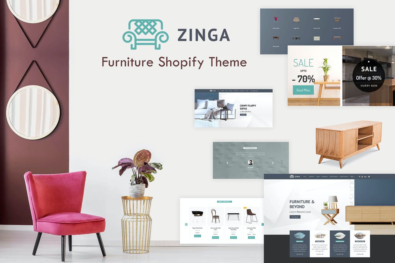 Zinga | 家具Shopify主题