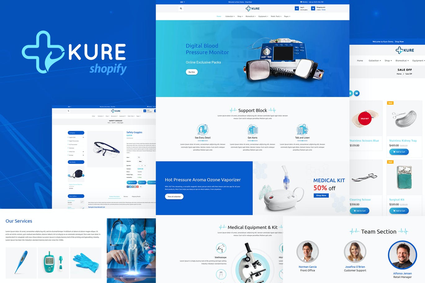 Kure | 医疗商店Shopify主题