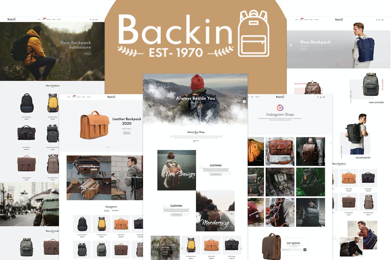 Backin -箱包和背包现代Shopify主题