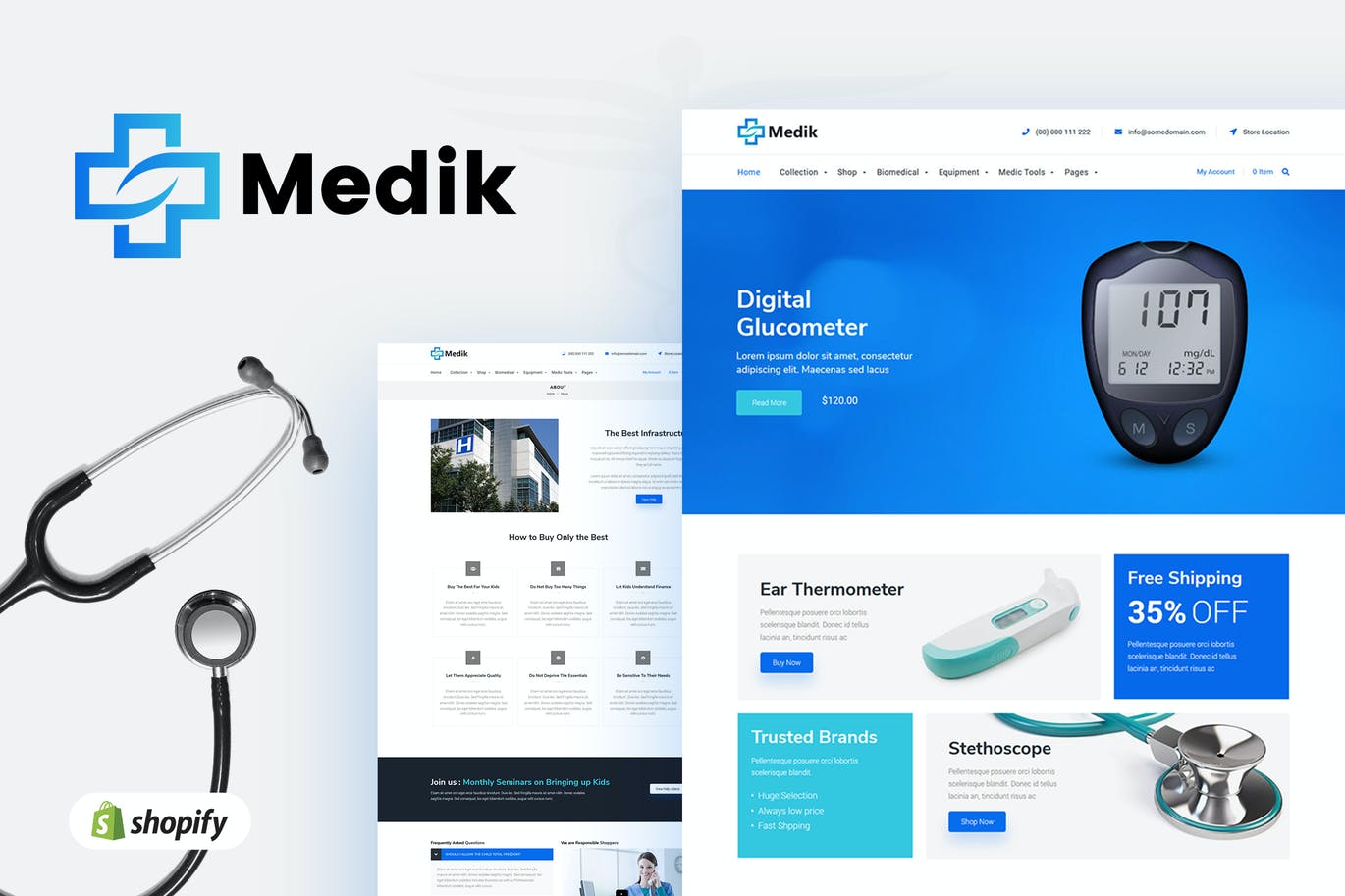 Medik | 医疗Shopify主题