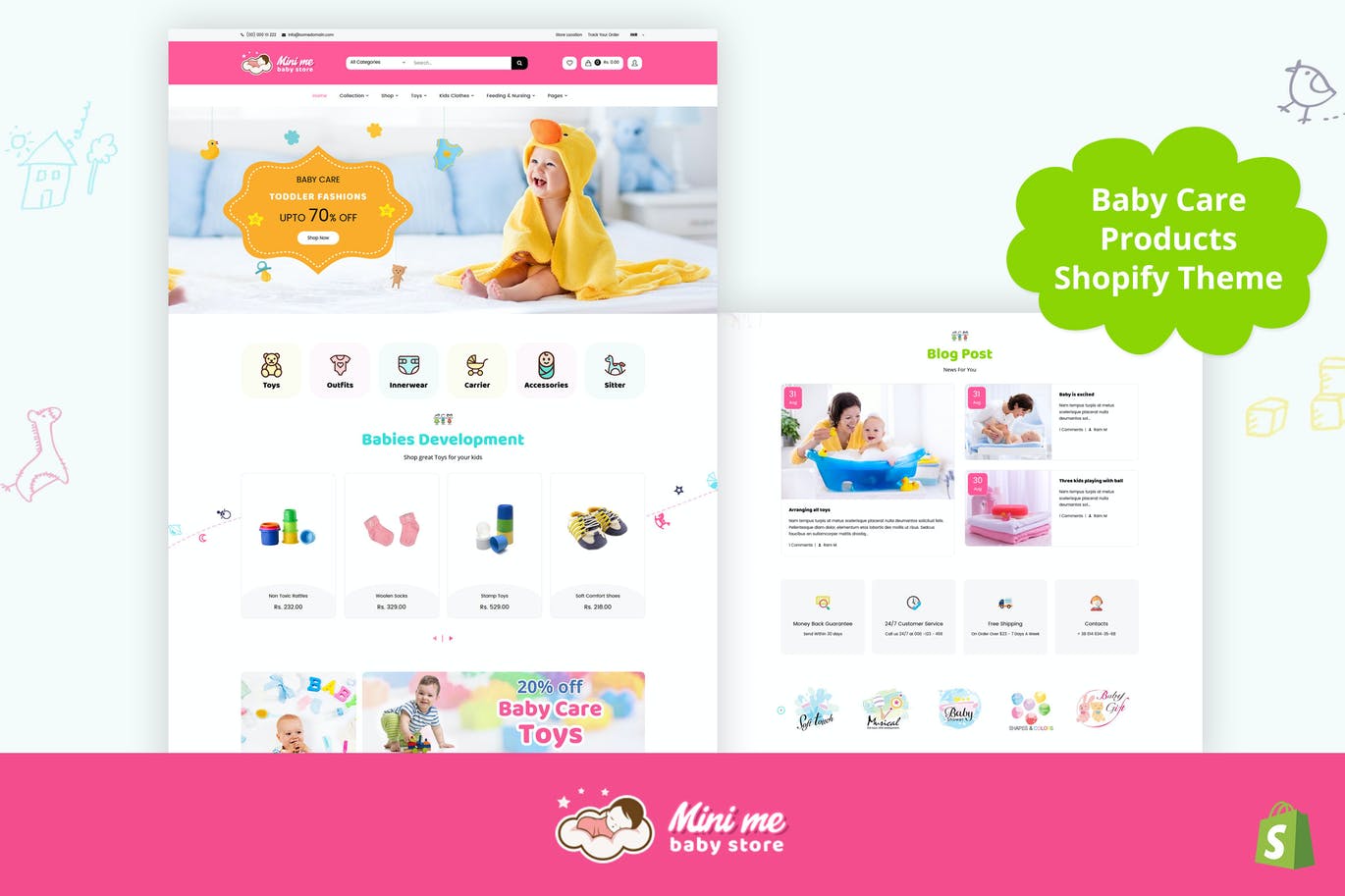 Mini Me – 婴儿，儿童护理产品Shopify主题