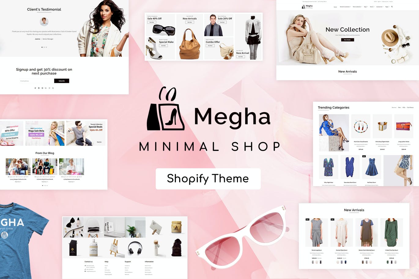 Megha -时尚商店Shopify主题