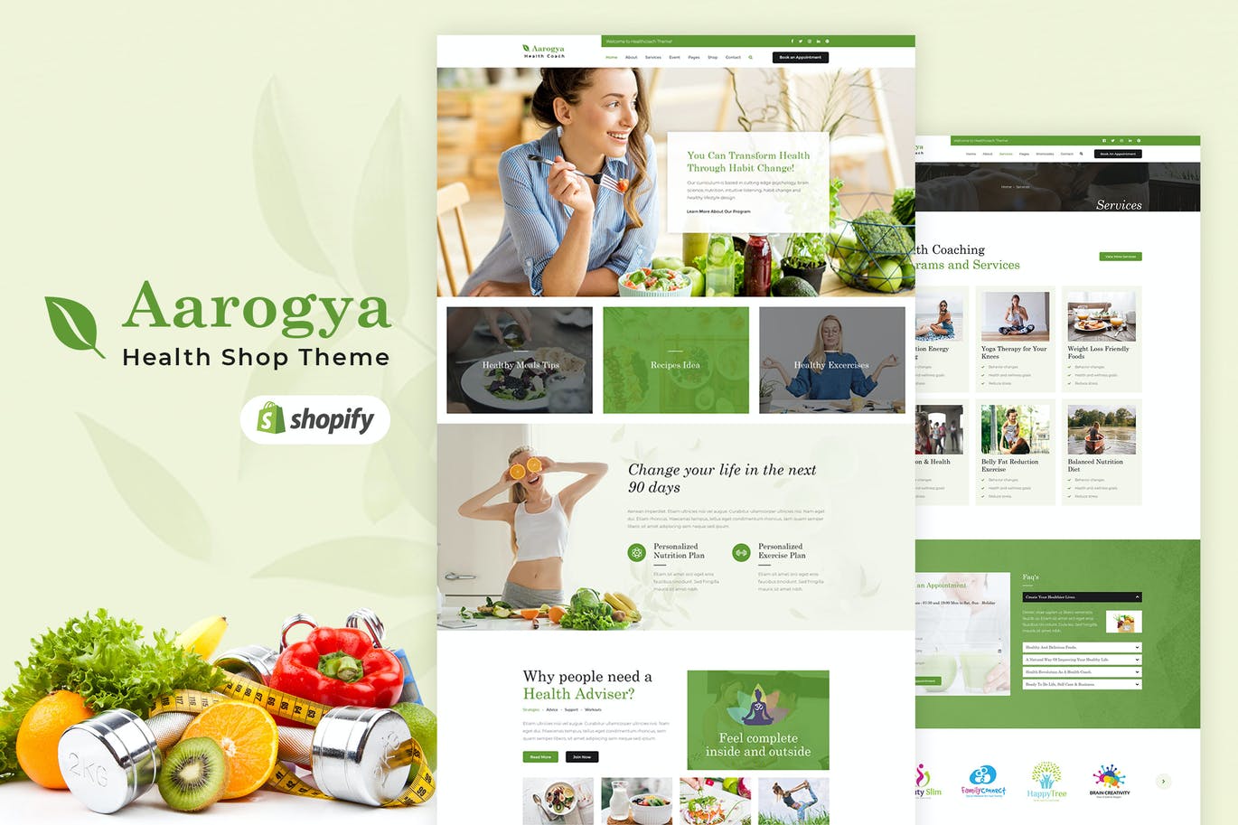 Aarogya |卫生保健商店Shopify主题