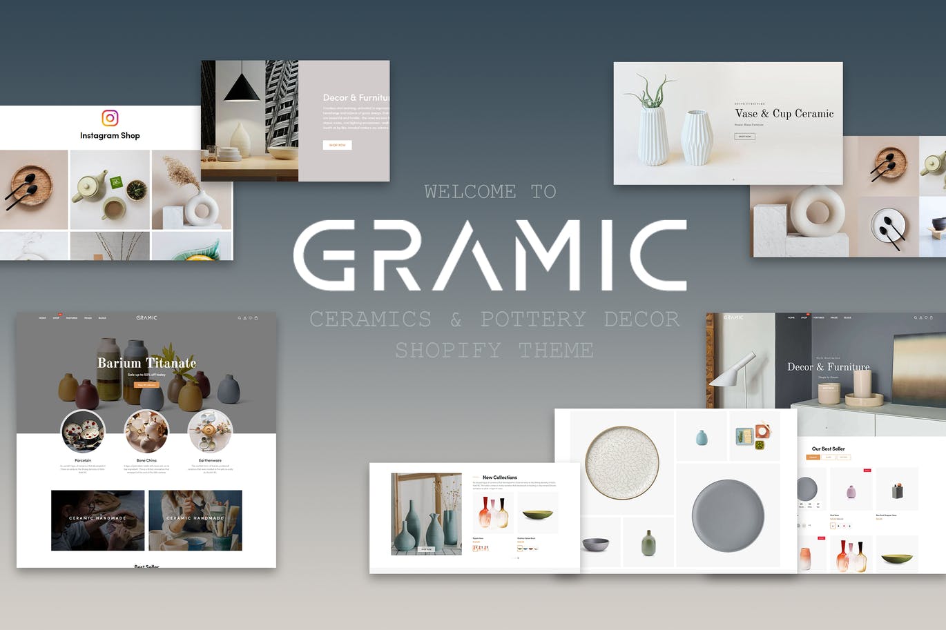 Gramic – 陶瓷装饰Shopify主题