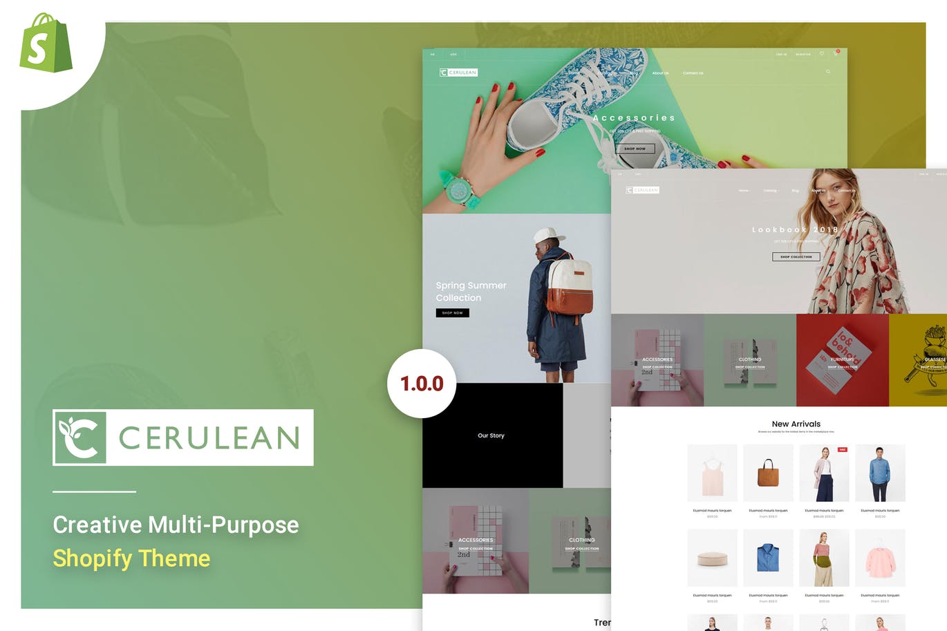 Cerulean – 创意多用途Shopify主题